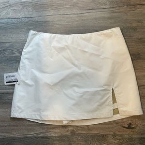 NWT White Faux Leather Skirt